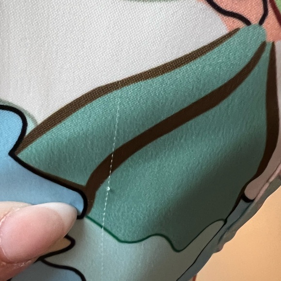 Pastel Floral Maxi Skirt in Light Blue - Picture 5 of 6